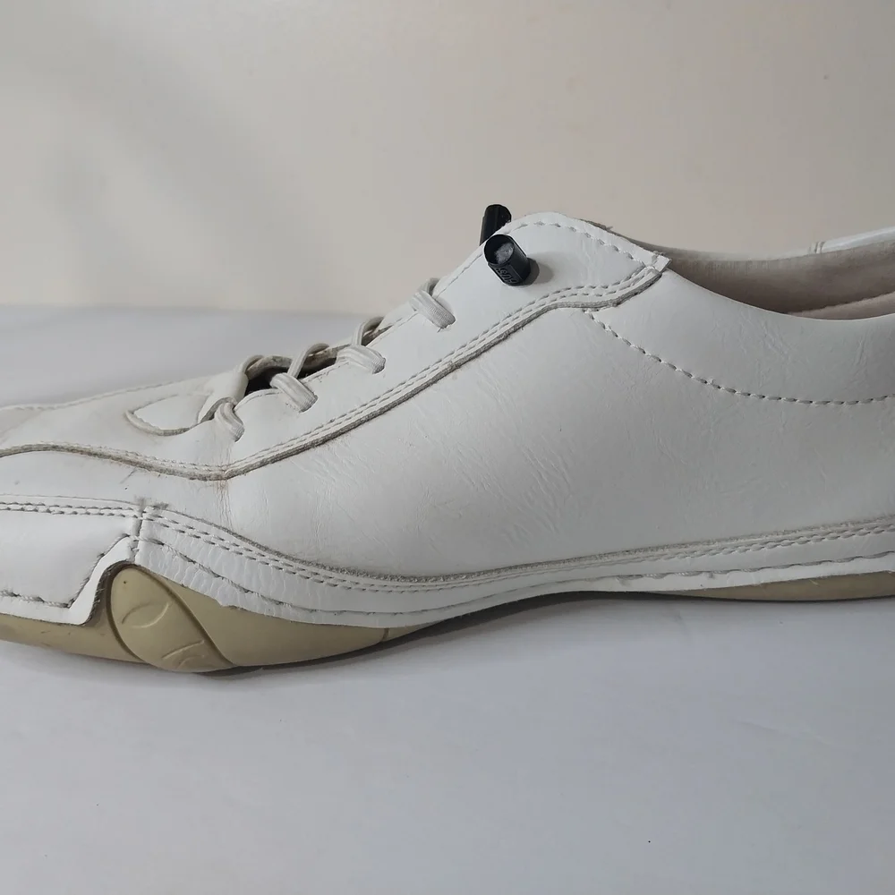 Salkin Handmade White Leather Men's Sneakers Size 40
